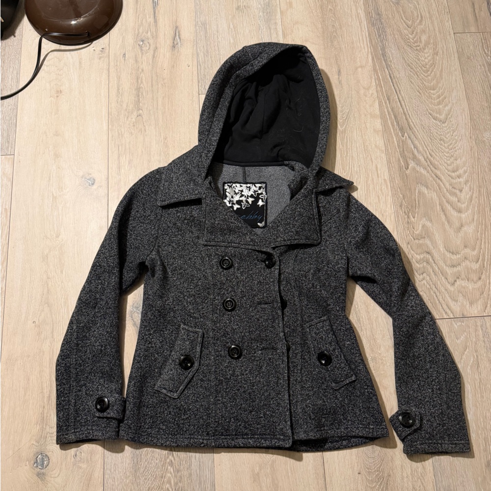 Sebby Gray Pea Coat